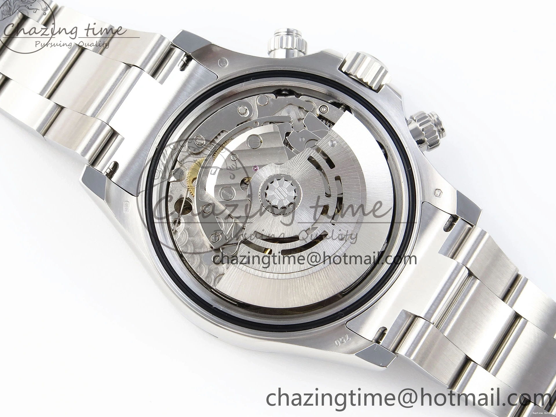 0418 TimelessDesign DAYTONA 116506 SS OMF BEST EDITION ICE BLUE DIAL ON SS BRACELET A7750 (SLIM MOVEMENT) 1811